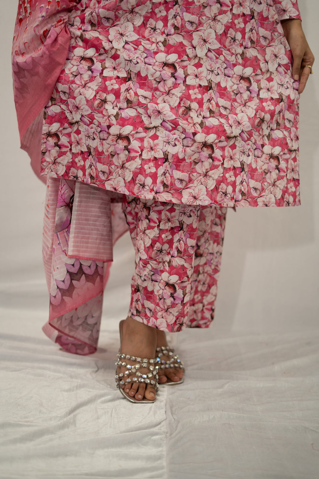 Lavender Floral Printed 3-Piece Set for Women 05