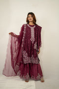 Lavender Floral Printed 3-Piece Set for Women 02
