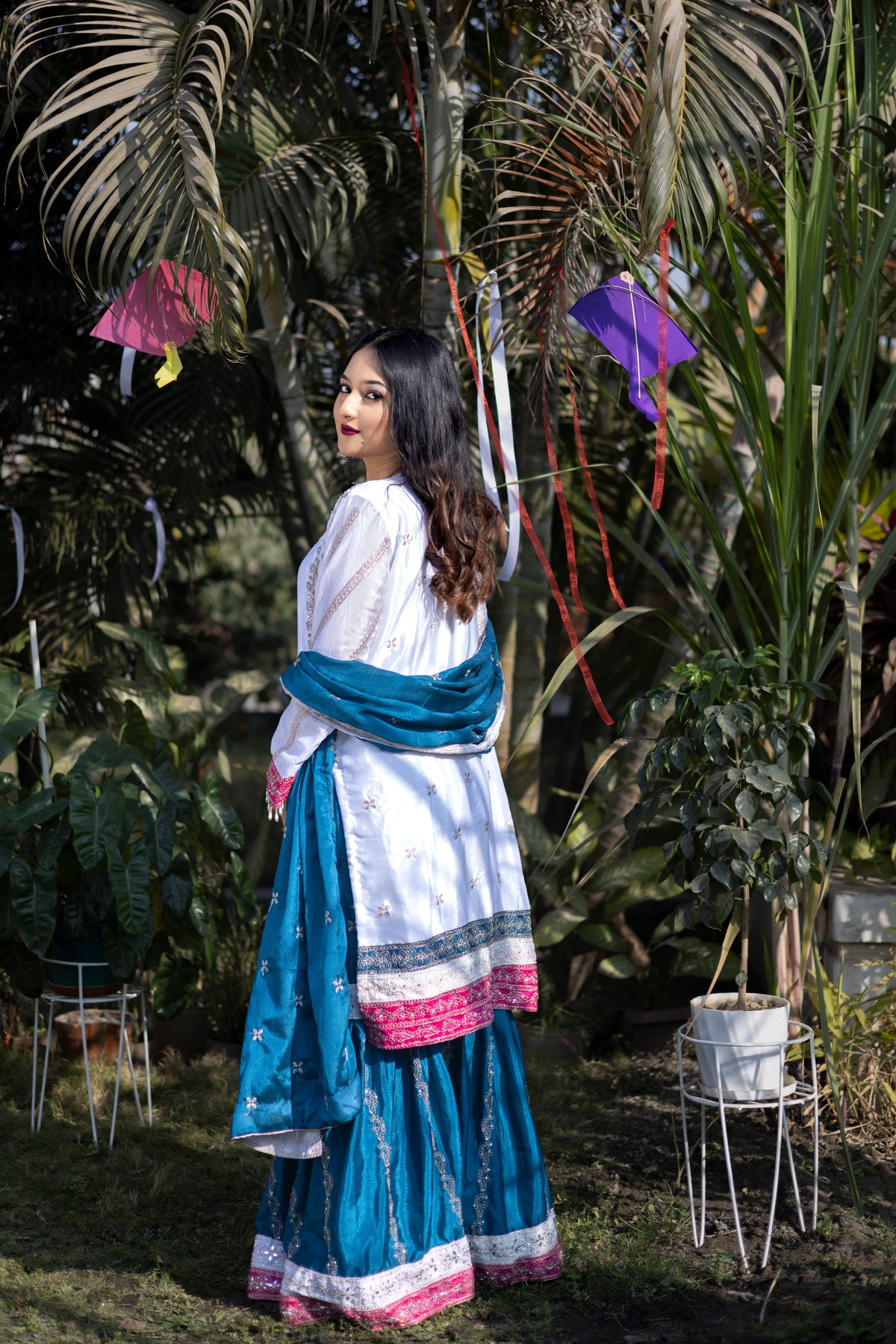 Ivory Bloom Embroidered 3-Piece Set