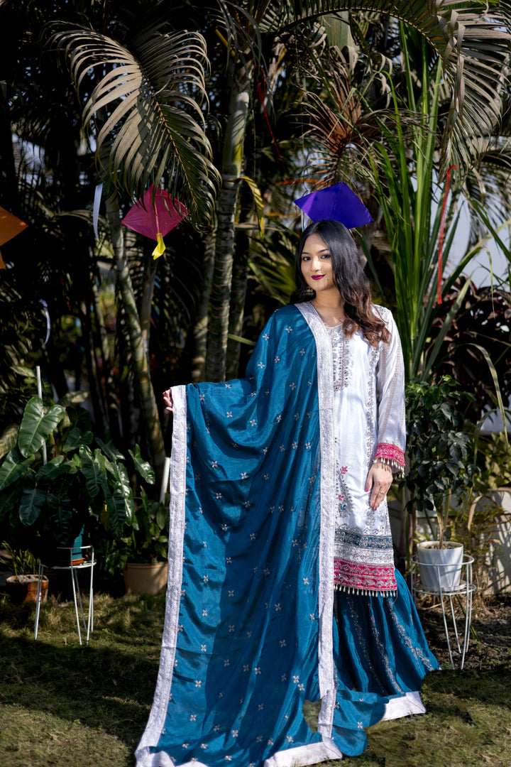 Barika 01 Elegant Embroidered 3-Piece Set
