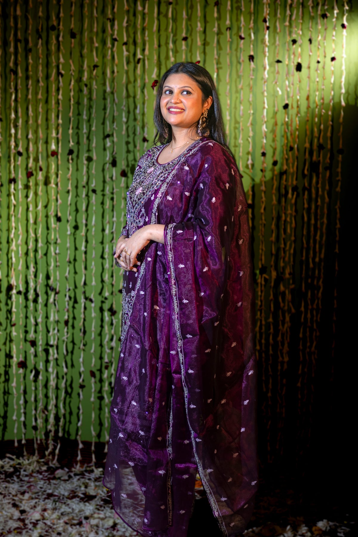 Plum Royale Embroidered 3-Piece Set