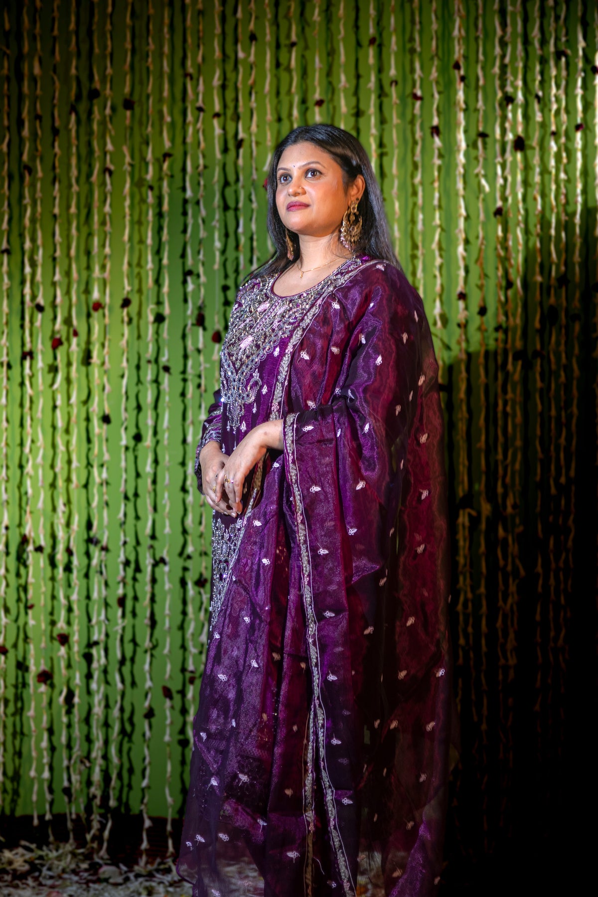 Plum Royale Embroidered 3-Piece Set